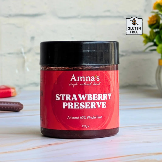 buy real fruit strawberry jam online in Pakistan by amnasorganics