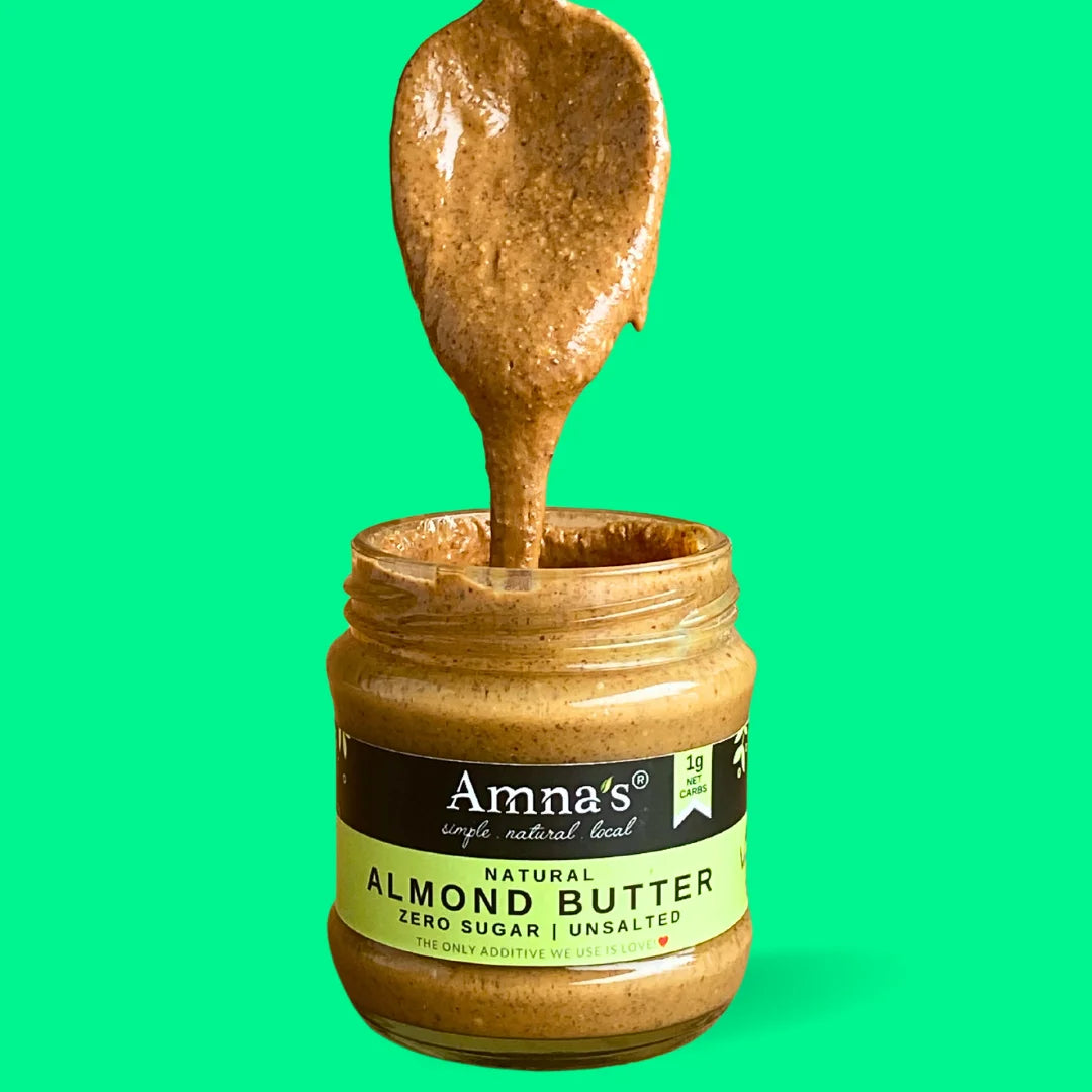 best natural almond butter in Pakistan - amnasorganics