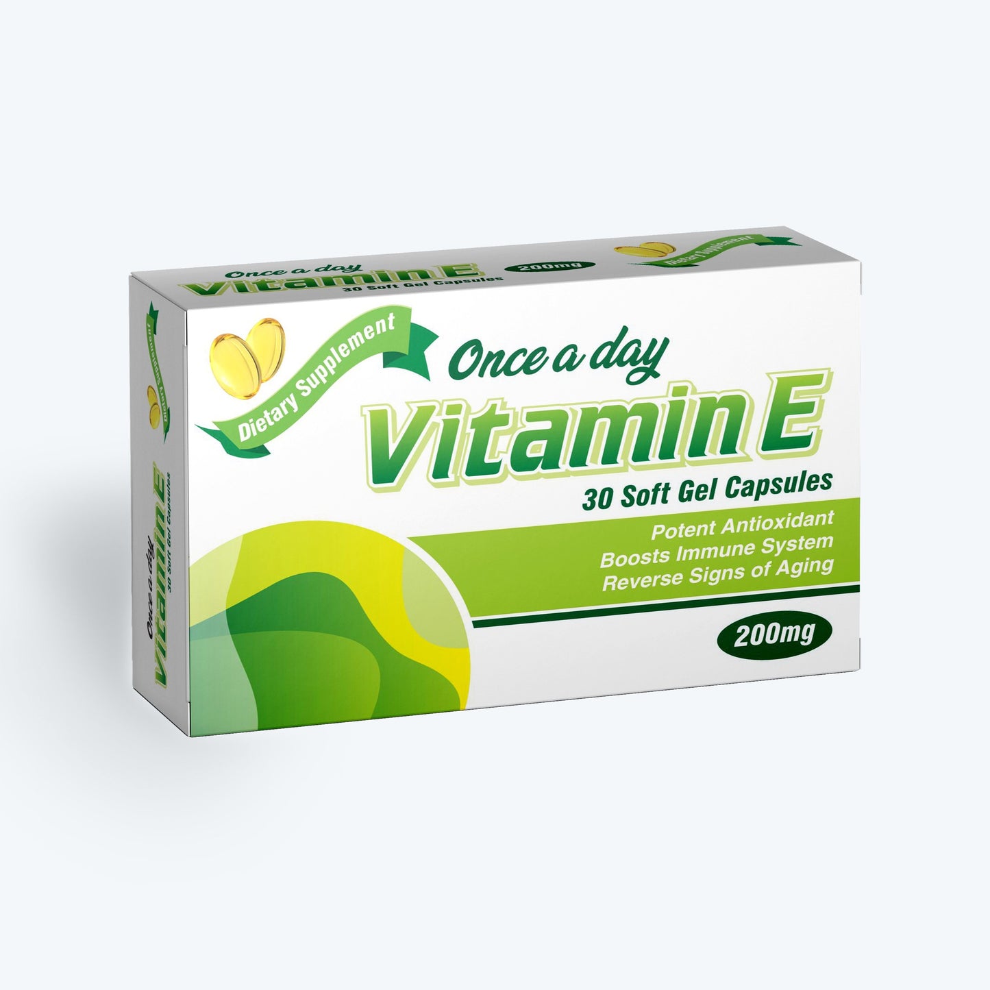 Vitamin E - 30 soft Gel Capsules - - gluten free foods Pakistan Lahore Islamabad Karachi Amna's Naturals & Organics