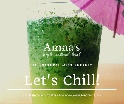 Mint Sherbet | All-Natural - - gluten free foods Pakistan Lahore Islamabad Karachi Amna's Naturals & Organics