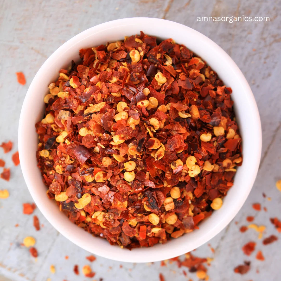 Crushed Organic Red Chillies Flakes