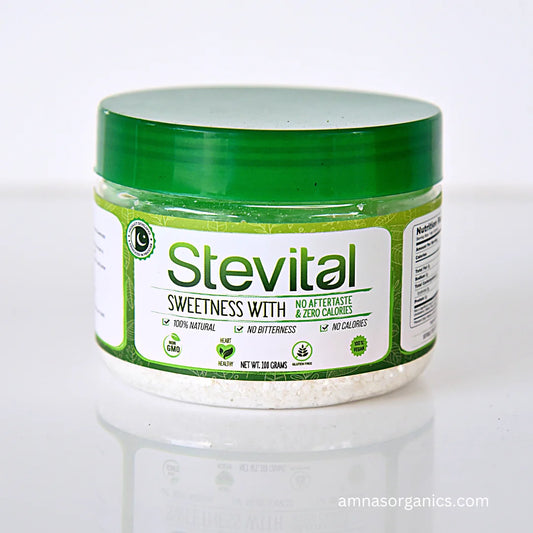 Stevia Sugar - Stevital Natural Stevia Sweetener - - gluten free foods Pakistan Lahore Islamabad Karachi Amna's Naturals & Organics