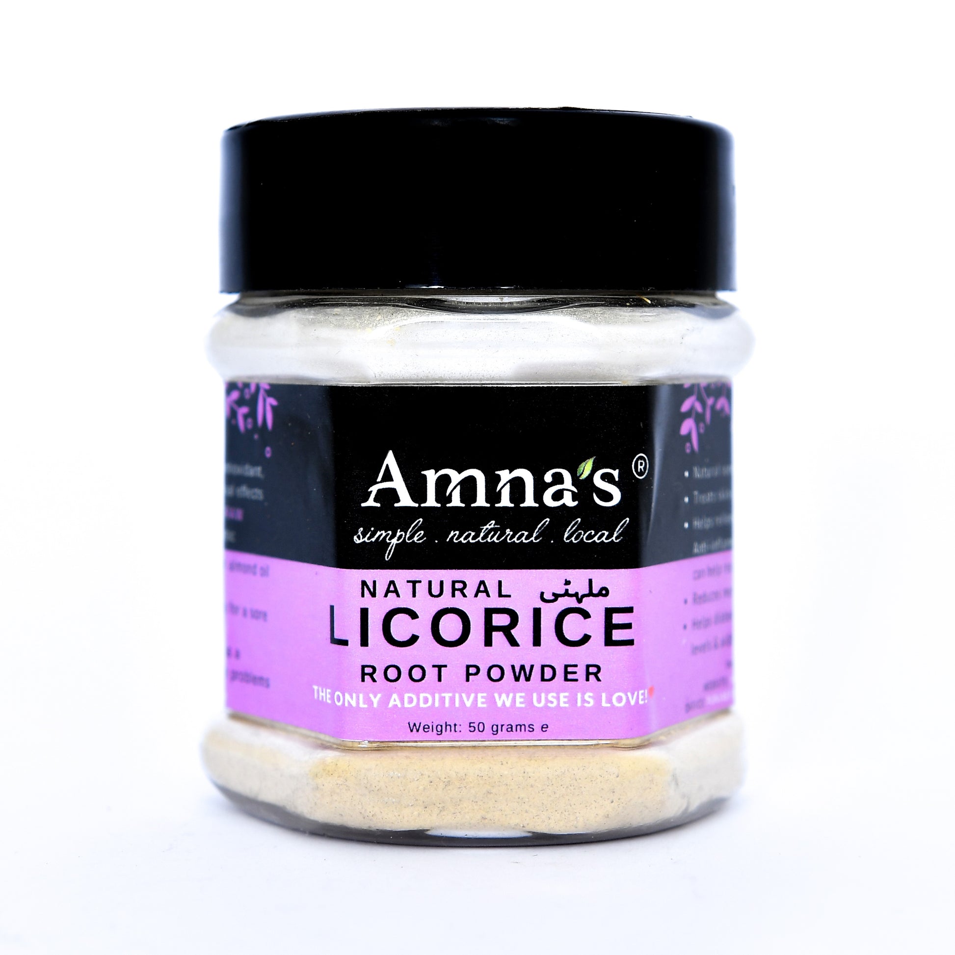 Licorice Root Powder | Mulathi - - gluten free foods Pakistan Lahore Islamabad Karachi Amna's Naturals & Organics