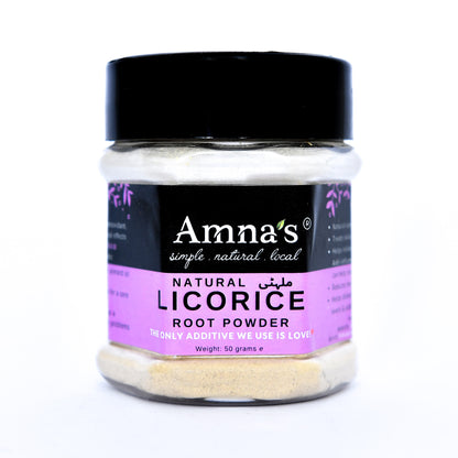 Licorice Root Powder | Mulathi - - gluten free foods Pakistan Lahore Islamabad Karachi Amna's Naturals & Organics