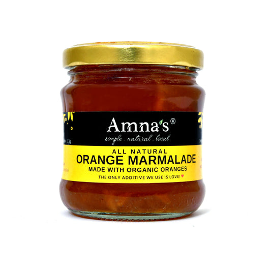 Organic Orange Marmalade - - gluten free foods Pakistan Lahore Islamabad Karachi Amna's Naturals & Organics