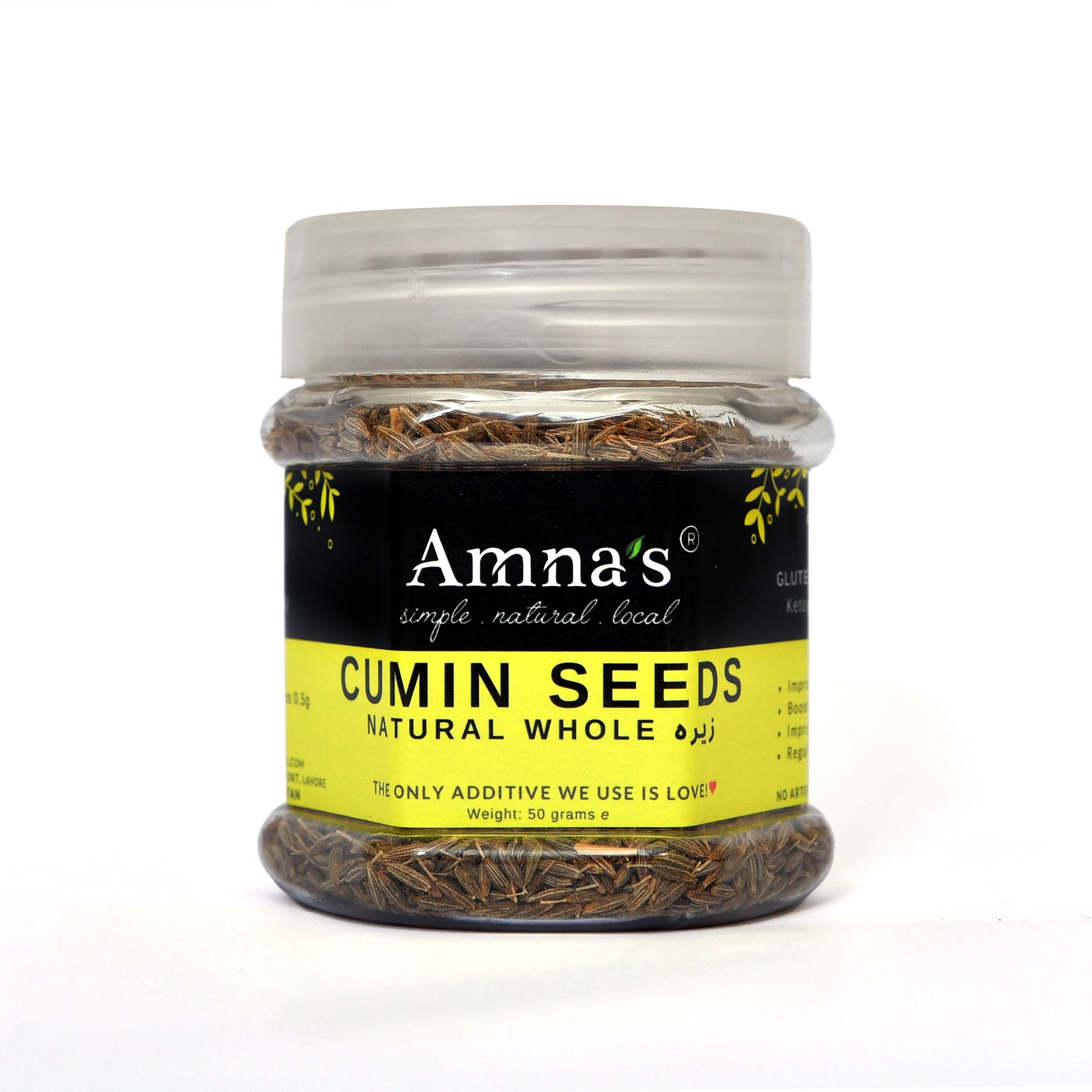 Zeera (Cumin) | All-Natural - - gluten free foods Pakistan Lahore Islamabad Karachi Amna's Naturals & Organics