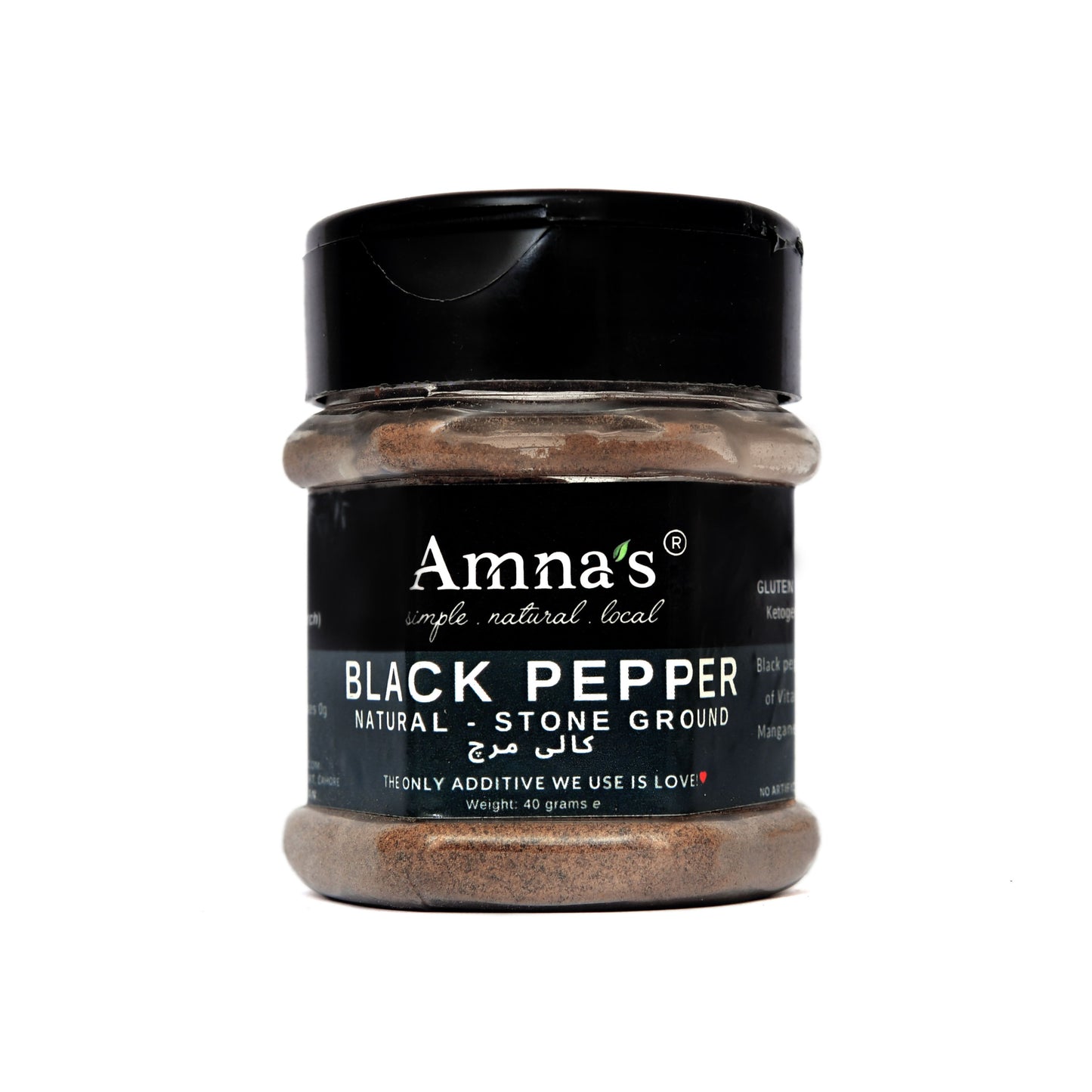 Black Pepper | All-Natural - - gluten free foods Pakistan Lahore Islamabad Karachi Amna's Naturals & Organics