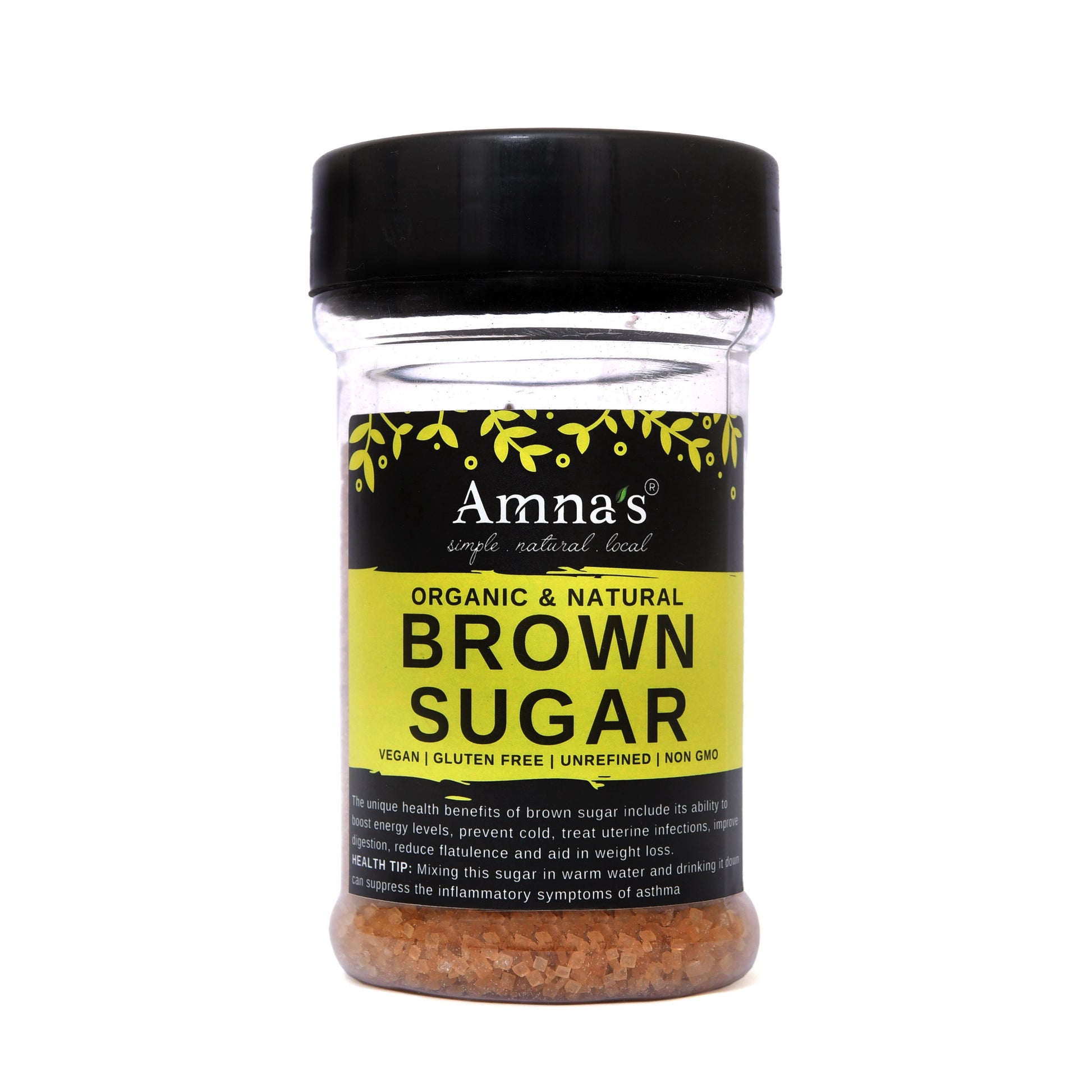 Brown Sugar | Organic | Raw | Unbleached - - gluten free foods Pakistan Lahore Islamabad Karachi Amna's Naturals & Organics