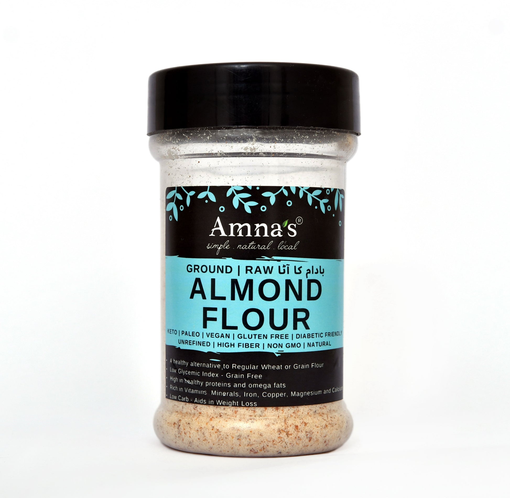 Almond Flour (Almond Meal) | All-Natural | Unblanched - - gluten free foods Pakistan Lahore Islamabad Karachi Amna's Naturals & Organics