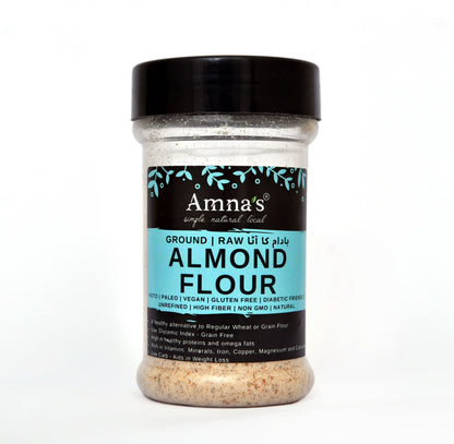 Almond Flour (Almond Meal) | All-Natural | Unblanched - - gluten free foods Pakistan Lahore Islamabad Karachi Amna's Naturals & Organics