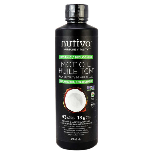 Nutiva Organic MCT Oil | 473ml - - gluten free foods Pakistan Lahore Islamabad Karachi Amna's Naturals & Organics