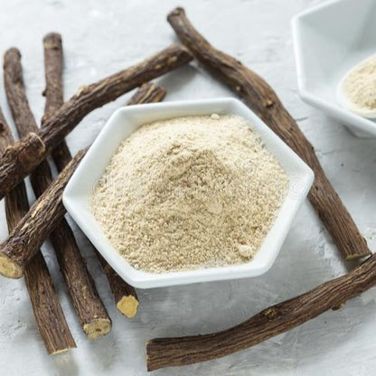 Licorice Root Powder | Mulathi - - gluten free foods Pakistan Lahore Islamabad Karachi Amna's Naturals & Organics