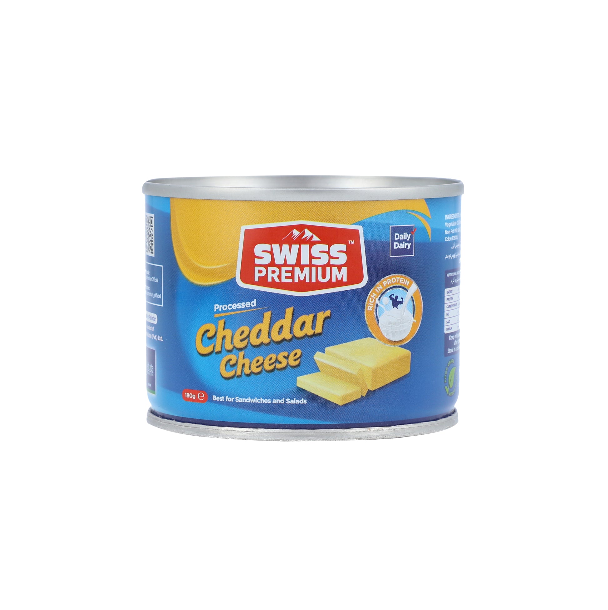 Cheddar Cheese (Tin) - - gluten free foods Pakistan Lahore Islamabad Karachi Amna's Naturals & Organics