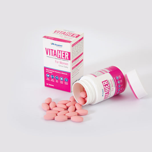 VITAHER - Womens Multivitamin Tablets - - gluten free foods Pakistan Lahore Islamabad Karachi Amna's Naturals & Organics